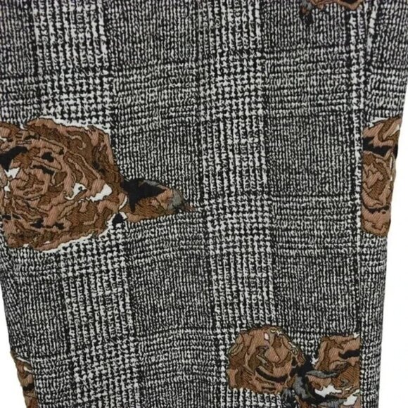 Mos Mosh Ivana Shannon Checkered Pant Crop Trouser Brown Orange 70's Size 38 - Picture 6 of 16